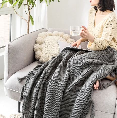 Knitted Throw Blanket | Soft & Cozy Home Essential