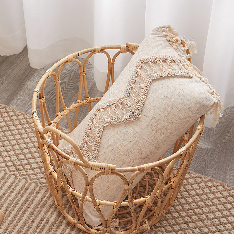 Hand-Woven Bohemian Throw Pillow Cushion